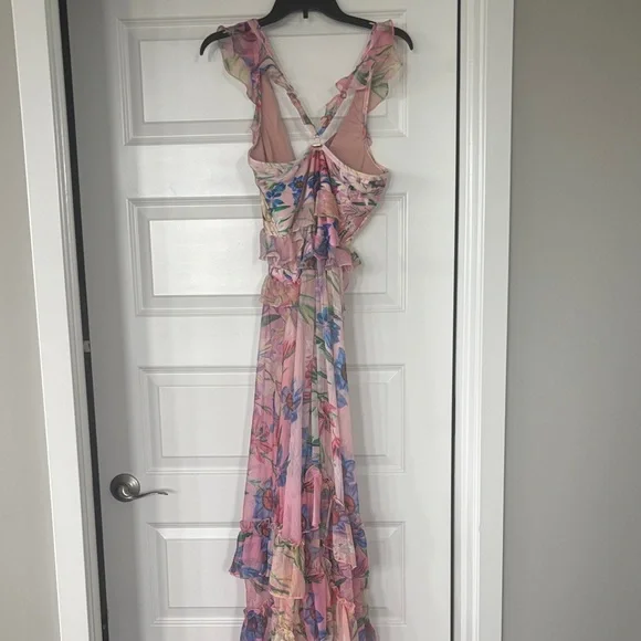 PatBO Pink and Purple Floral Maxi Dress - Picture 3 of 3